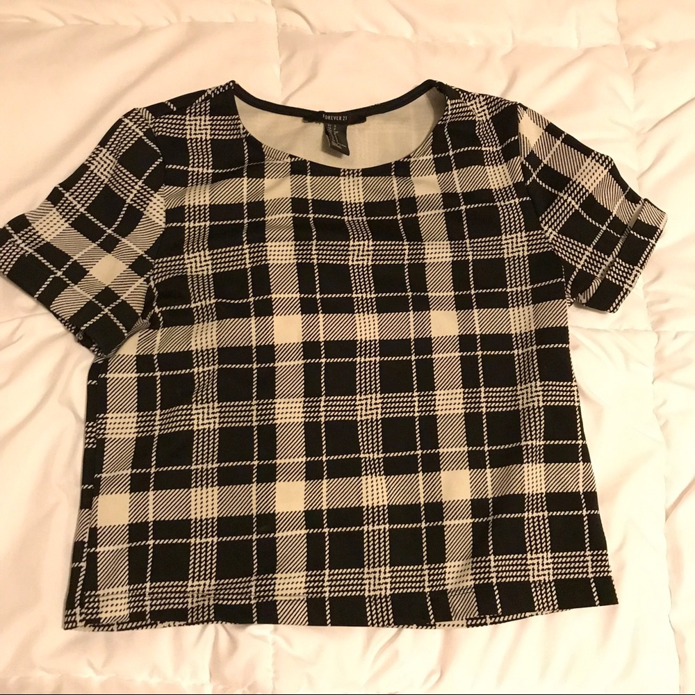 Forever 21 Plaid Crop Top